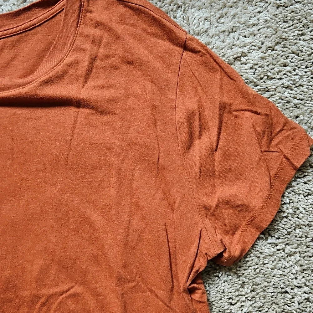 A New Day Orange Relaxed Short Sleeve Tee, Size XL - Picture 3 of 5